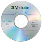 Verbatim 4.7 GB 4x DVD-RW, Branded Surface, Spindle, 30 Pack-4.7 GB Storage capacity