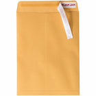 JAM Paper Open End Catalog Premium Envelopes with Peel and Seal Closure - 9" x 12" - Brown Kraft Manila - 50 Pack-Colour: Brown Kraft Manila
