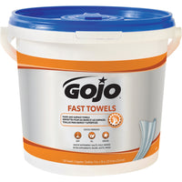 Gojo Fast Wipes Multipurpose Hand Cleaning Towels, 3 Pack-Bucket of 130