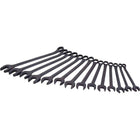 Gray Tools 14 Piece 12 Point Metric, Black Finish, Combination Wrench Set, 10mm-24mm-Contains Sizes: 10, 11, 12, 13, 14, 15, 16, 17, 18, 19, 20, 21, 22, 24mm.