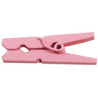 JAM Paper Wood Clothing Pin Clips, Medium, 1 1/8, Pink, 5 Packs of 50, 250 Total (230726778g)-4
