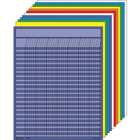 Creative Shapes Etc. Large Vertical Incentive Chart Set, 22" x 28", Assorted Colour, 12 Pack-Dimensions: 28"H x 22"W