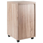 Winsome 18316 Kenner Mobile File Cabinet, 3 Drawers, Reclaimed Wood/White Finish-Rolls easily on casters, 2 of which lock