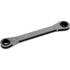 Gray Tools 15mm X 17mm 12 Point, Flat Ratcheting Box Wrench, Mirror Chrome Finish-Size: 15 X 17mm