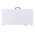 Flash Furniture 34" Square Bi-Fold Granite White Plastic Folding Table with Carrying Handle-Seats up to 4 Adults