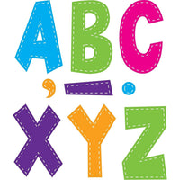 Teacher Created Resources 7" Fun Font Letters, Multi Bright Stitch, 360 Pack-Classroom Decoration