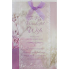 Rosedale Greeting Card, Birthday Wife, Flowers-Printed on premium coated card stock