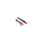 C2G 40616 25' Male to Two RCA Male Audio Cables-3.5 mm Stereo Male and RCA Stereo Audio Male connectors for tethering two devices