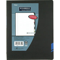 Cambridge Tab Business Notebooks, 9-1/2" x 7-1/4", 160 Pages-High-quality recycled paper, with date box, ribbon page marker, index page and adaptable sticker tabs help organize notes