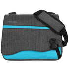 Sac à Main en Nylon Sac à Bandoulière Sacoche Trip Ordinateur Portable, 10 po, Gris et Bleu-Fabriqué avec un nouveau matériau de haute qualité et des coutures résistantes, ce sac messager tendance et compact est votre choix parfait