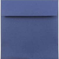 JAM Paper 7.5" x 7.5" Square Envelopes, Presidential Blue, 25 Pack (263913007)-Square invitation envelope