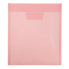 JAM Paper Plastic Envelopes with Tuck Flap Closure, Letter Open End, 9.88 x 11.75, Red Poly, 12 Pack (1541733)-Red
