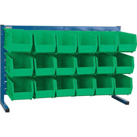 Kleton Louvered Rack & Bins Combinations, 18 Bins, 36" W x 8-1/4" D x 22" H (CF363)-Depth: 8-1/4"