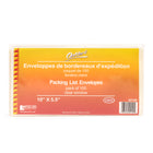 Geocan Full Window Packing Slip Envelopes - 10"W x 5-1/2"L - 100 Pack-Clear Window