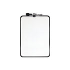 Quartet Vinyl Wrap Magnetic Dry-Erase Board - 12"H x 9"W - Black-Magnetic dry-erase board with vinyl wrap frame