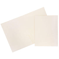 JAM Paper 2 Pocket Linen Folders, Ivory, 25 Pack-Ivory Linen Folders