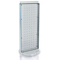 Azar Displays 20" x 8" 2-Sided Non-Revolving Pegboard Counter Unit, Clear Translucent (700509-CLR)-Great way to showcase a featured product at the customer's eye level