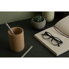 Gry Mattr Wood Pencil Cup - Beechwood-2.75"D x  4.25"H