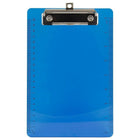 JAM Paper Plastic Clipboards, Small, 6" x 9", Blue, 2 Pack (331CPMbug)-Made from plastic