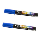 Marvy Uchida Chisel-Tip Acrylic Paint Marker - Blue - 2 Pack-Quantity: 2 per pack
