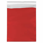 JAM Paper Enveloppes ouvertes en aluminium à fermeture « pelez et scellez », 10 x 13 po, rouge, 100/pqt-Rouge