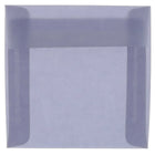 JAM Paper 5.5 x 5.5 Square Envelopes, Wisteria Purple Translucent Vellum, 250 Pack (PACV504H)-Wisteria purple translucent envelope