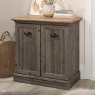 Sauder 435766 Sonnet Springs Utility Stand - Pebble Pine-One adjustable shelf.