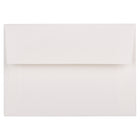 JAM Paper Enveloppes livret Strathmore en papier vélin avec fermeture gommée, 3 5/8 x 5 1/8 po, blanc brillant, 1000/pqt-Blanc brillant