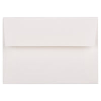 JAM Paper Enveloppes livret Strathmore en papier vélin avec fermeture gommée, 3 5/8 x 5 1/8 po, blanc brillant, 1000/pqt-Blanc brillant