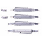 Troika Construction Liliput Multitasking Ballpoint Pen - Yellow-Centimeter and inch ruler