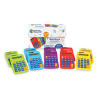 Learning Resources Rainbow Calculators - Multicolor - Set of 10-Includes red, green, blue, orange, and purple-one for every school day!