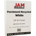 JAM Paper Parchment Paper, 8.5 x 11, 24lb White Recycled, 500 Pack (27010B)-White Parchment