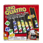 Mattel Games Uno Quatro-Combines the skill of matching color and number with the challenge of getting four-in-a-row.
