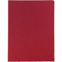 JAM Paper Corrugated Fluted Folders, Red, 100 Pack (87500B100)-Red