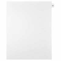 Mark Maker Legal Exhibit Index Tab White Single Tabs, 1/15th Cut, Letter Size, No Holes, Number 181, 25 Pack-White Single Tabs, 1/15th Cut
