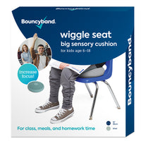 Bouncyband Big Wiggle Seat Sensory Cushion, Silver-Quietly enables movement, allowing students to be productive while working