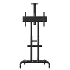 Luxor 40" to 80" Flat Panel LCD TV Cart, Black, (FP4000)-Luxor FP4000 Adjustable Height Large TV Mount designed for a 40" - 90" Flat Panel TV comes with a 10"W x 5"D camera Mount.
