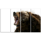 Designart Beware of the Bear Canvas Art Print, 5 Panels, (PT2341-271)-Print