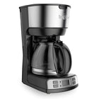 Total Chef 12-Cup Programmable Coffee Maker, Stainless Steel Drip Coffee Machine - Black and Silver-Large 12-cup (1.8 L) capacity