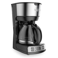 Total Chef 12-Cup Programmable Coffee Maker, Stainless Steel Drip Coffee Machine - Black and Silver-Large 12-cup (1.8 L) capacity