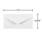 JAM Paper #7.75 Monarch Envelopes, 3.88 x 7.5, White, 250 Pack (1633984H)-Envelope Size: 3.88" x 7.5"