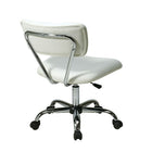OSPHF Vista Task Office Chair, White-360 degree swivel