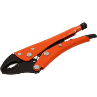 Grip-on 12" Locking Pliers, 2-15/16" Jaw Opening, Curved Jaws With Wire Cutter-Jaw opening (inches): 2-15/16"