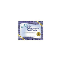 Hayes Blue Border Music Achievement Certificate, 8 1/2" X 11", 90 Pack (H-VA536)-Size: 8 1/2"(L) x 11"(W)