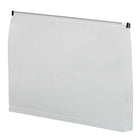 JAM Paper - Enveloppes format légal en plastique - fermeture à glissière - 9,75 x 14,5 po- transparentes - paquet de 12-Ouverture : livret