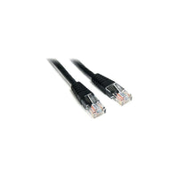 StarTech M45PATCH1BK 1' Cat 5e Molded Patch Cable, Black-Features RJ-45 Male connector on both sides to facilitate easy connectivity