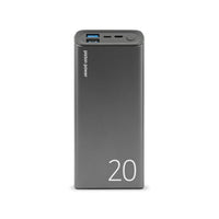 LOGiiX Piston Power 20,000 mAh Portable Power Bank - Graphite Grey-Charges smartphones up to 10 times, charges tablets up to 4 times