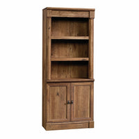 Sauder 420609 Palladia Library With Doors, Vintage Oak-Engineered Wood Library With Doors Vintage Oak Finish