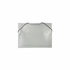 JAM Paper - Porte-documents pour fiches en plastique avec fermeture élastique, 5 1/2 x 7 1/2 x 3/8 po, transparent, 24/paquet-Transparent
