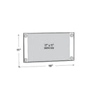 Azar Displays 11" x 17" Acrylic Sign Holder with Suction Cups, Clear, 2 Pack (106609)-Acrylic